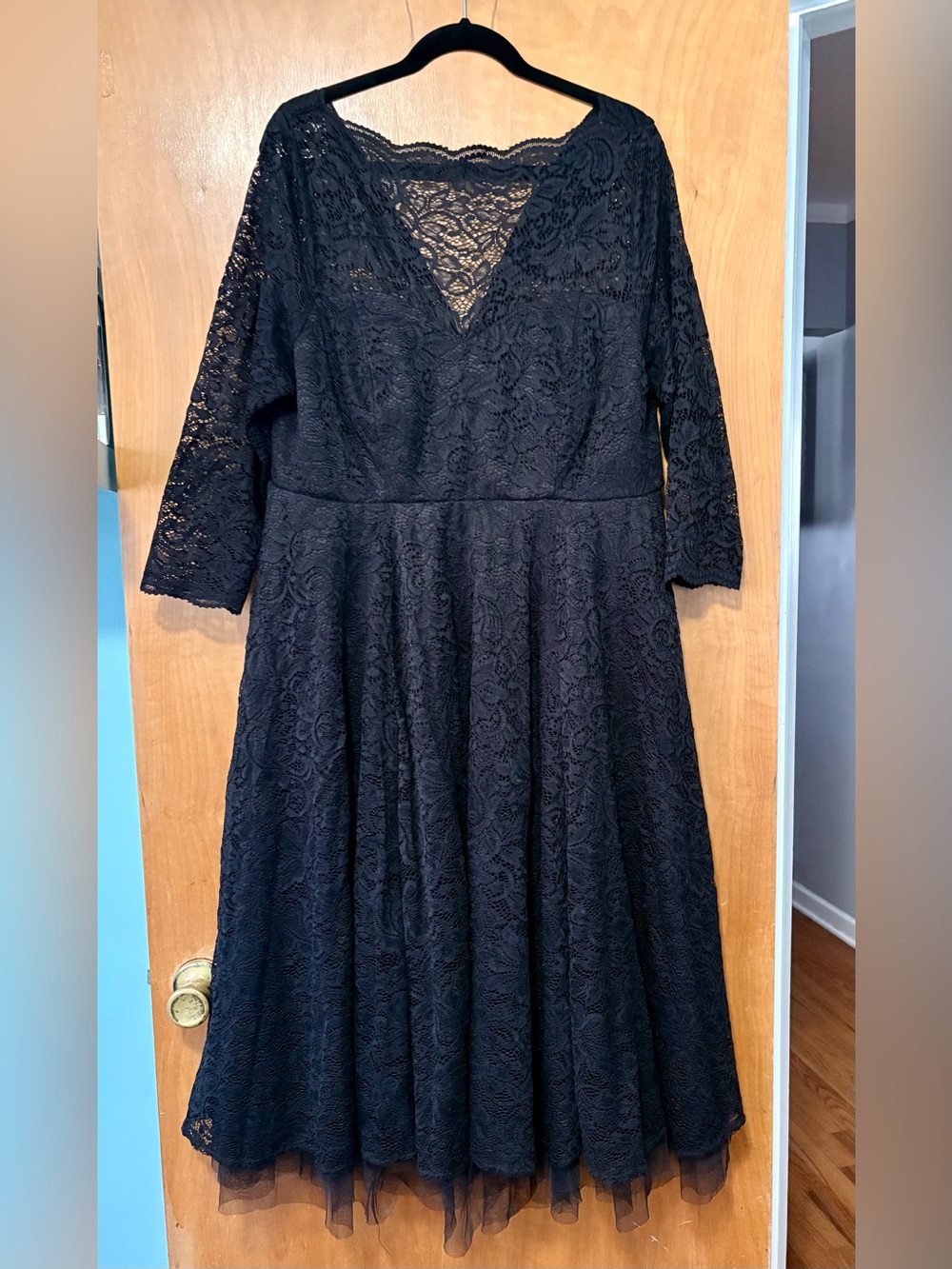 Torrid Midi Lace Illusion Dress, Size 18, NWT